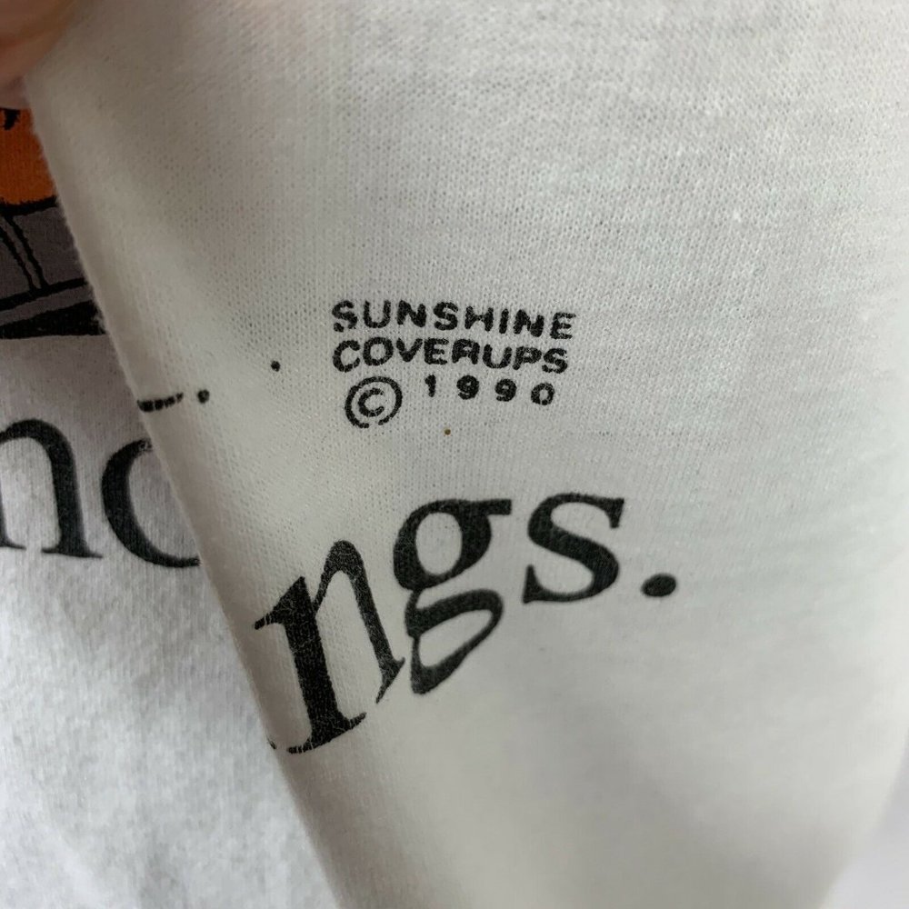 Vintage 1990 Graphic T-shirt I don't do mornings - Picture 2 of 6